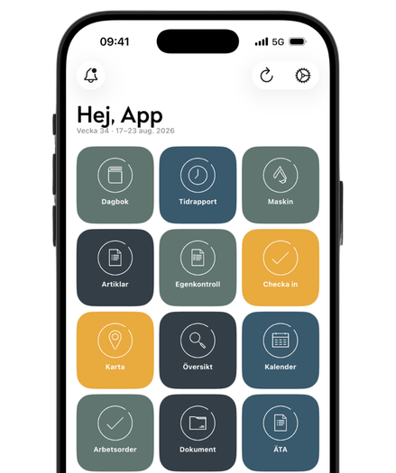 Byggdagboken app